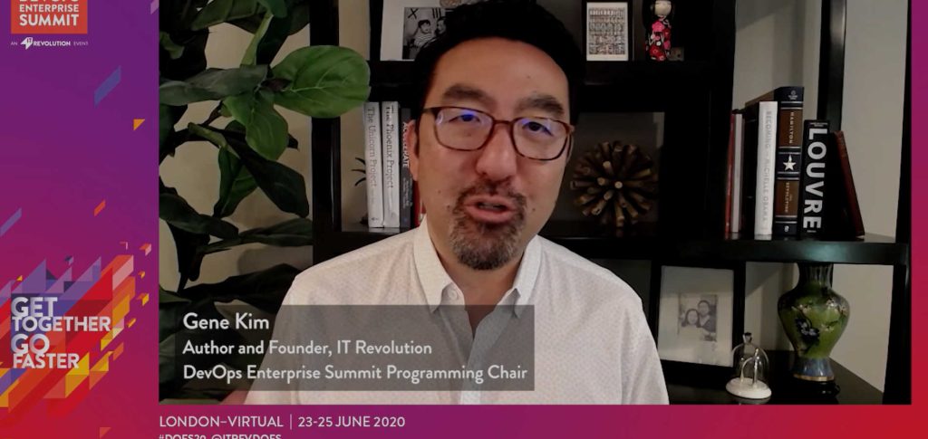 Gene Kim talking on DevOps Enterprise Summit 2020