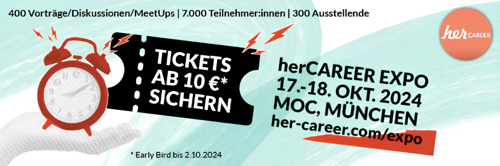 herCAREER early bird tickets