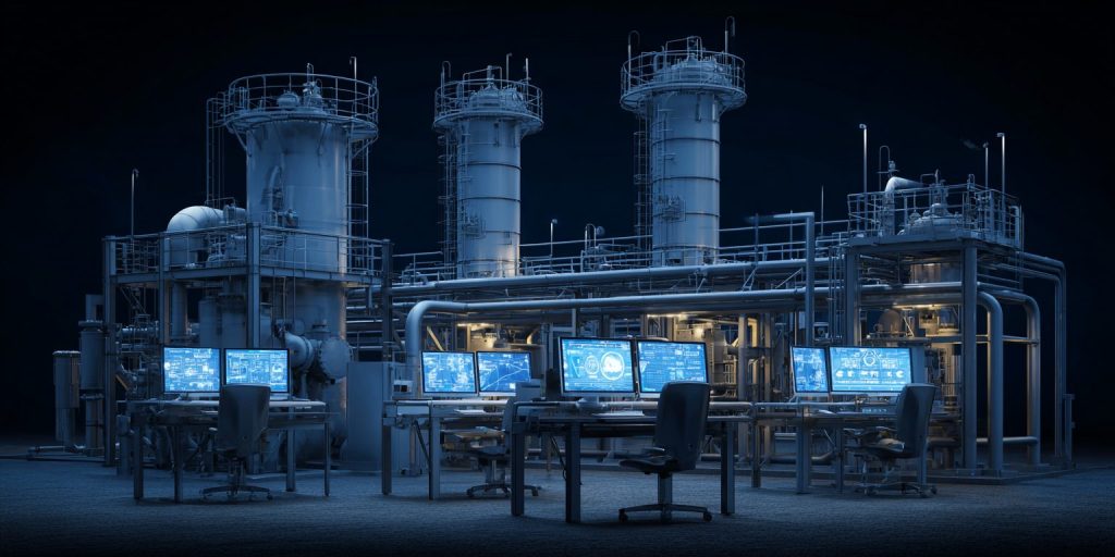 Gas company connected to the computers