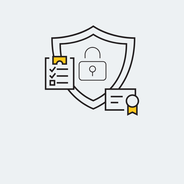 Security Strategy, Risk & Compliance Icon