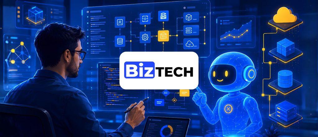 software engineer collaborating with an ai assistant to depict ai-assisted engineering